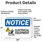 Signmission Electrical Equipment Sign With Symbol, 10 in W x Rectangle, Vinyl Decal OS-2PACK-NS-D-710-L-11646 - alternate 5